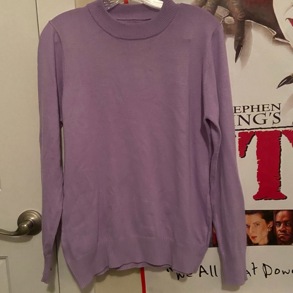 lavender sweater